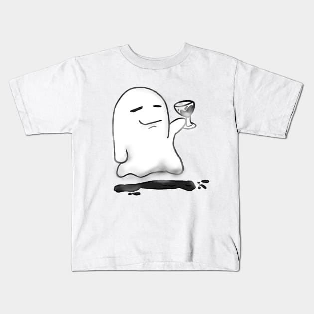 Inktober - day 22 GHOST Kids T-Shirt by EmmeGray